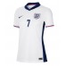 England Bukayo Saka #7 Replica Home Shirt Ladies Euro 2024 Short Sleeve